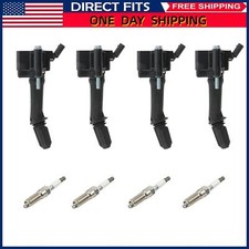 4X Ignition Coils + Spark Plugs For Buick Encore Chevrolet Cruze Equinox Malibu