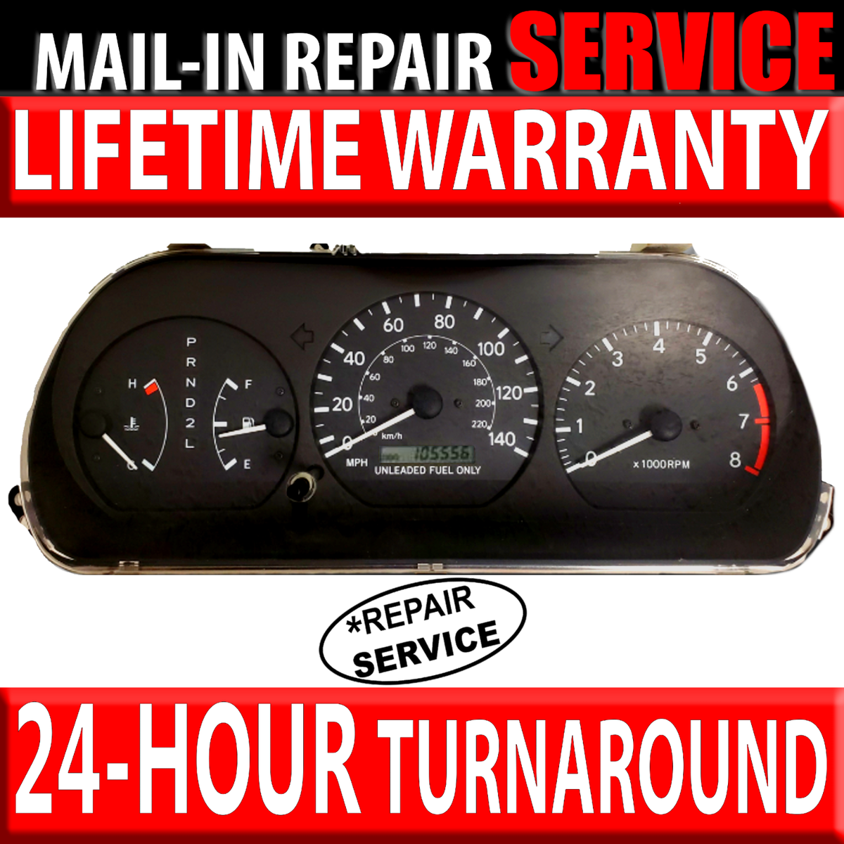 97-01 Toyota Camry Speedometer Instrument Cluster 8k Miles 83800