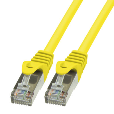 2m CAT.6 Patchkabel Netzwerkkabel SFTP gelb LAN Ethernet DSL RJ45 Kabel 
