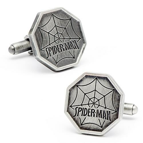 Spider-Man Comic Logo Silver Cufflinks - Officially Licensed | eBay