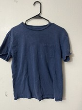 Gap Kids T Shirt USA Logo XXL Blue solid Pocket