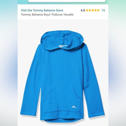 Tommy Bahama Boys Lightweight Hoodie Hooded Pullover Logo Size 5