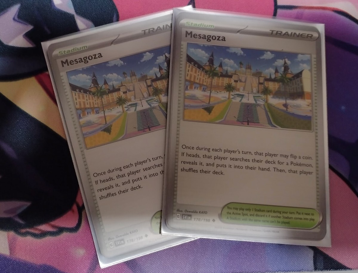 Pokemon Card x4 Mesagoza Stadium Trainer Deck Staples SVI 178 NM Play Set of 4 | eBay Pokemon Card x4 Mesagoza Stadium Trainer Deck Staples SVI 178 NM Play Set of 4 | eBay