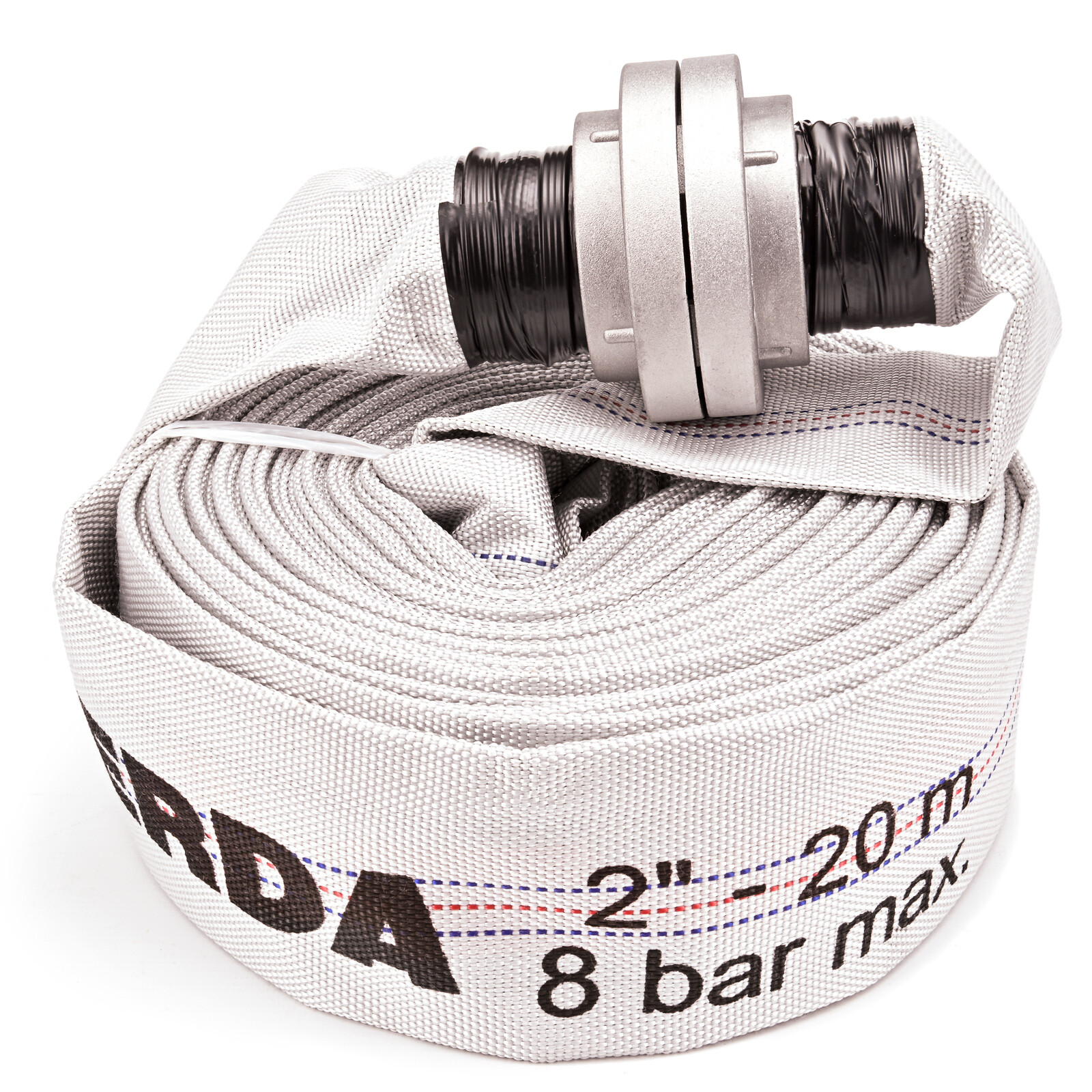 IBO Bauschlauch C 20m 2" Storz - 8 Bar Feuerwehrschlauch Witterungsbeständig