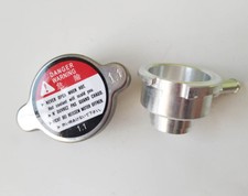Weld On All Aluminum Alloy Radiator Filler Neck And 1.1 Bar Radiator Cap New