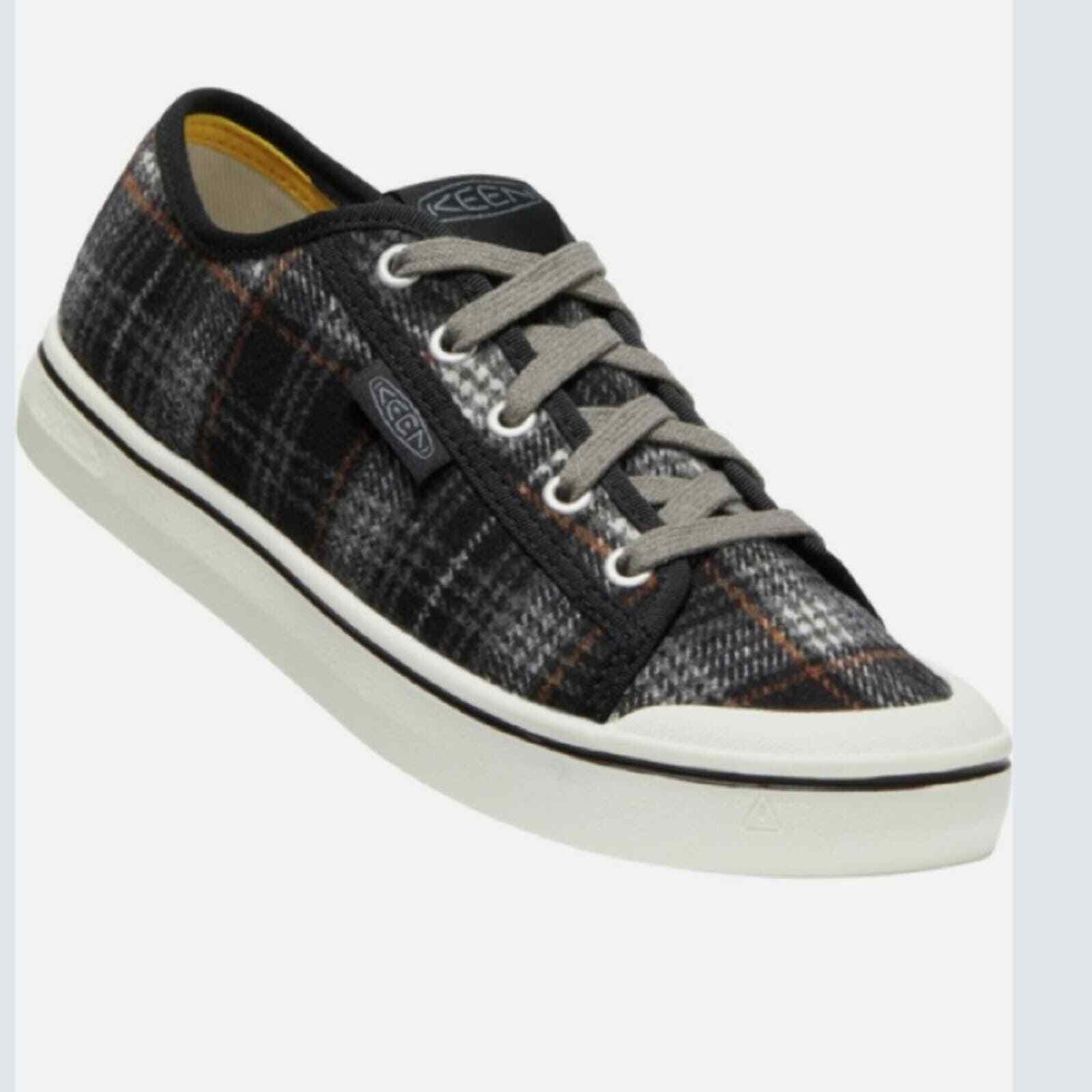 Sneaker da donna Keen Elsa V nere a quadretti grigio acciaio taglia 7 leggere