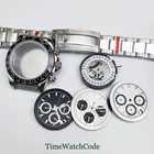 39mm Quartz Watch Case for VK63 VK64 Chronograph Movement with Sapphire Crystal