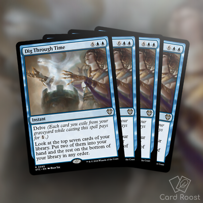 MTG x4 Dig Through Time 0095 Commander: Outlaws of Thunder Junction OTC | eBay MTG x4 Dig Through Time 0095 Commander: Outlaws of Thunder Junction OTC | eBay