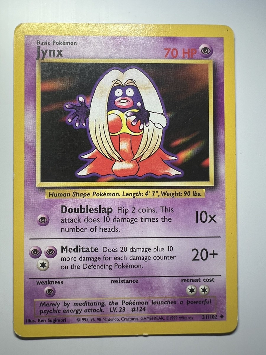black jynx pokemon card value - ex 191/165 - Pokemon 151 - Full Art Ultra Rare The item available is listed in the Title Jynx 31/102 Uncommon Base Set
