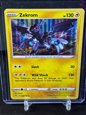 zekrom pokemon card ebay Pokmon TCG Individual Collectible Game Cards for sale proof acrylic case and featuring a striking image of the captivating character Zekrom 060/185 - Vivid Voltage