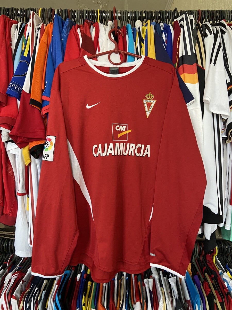 REAL MURCIA 2003 2004 HOME SHIRT JERSEY LONG SLEEVE NIKE sz L #16