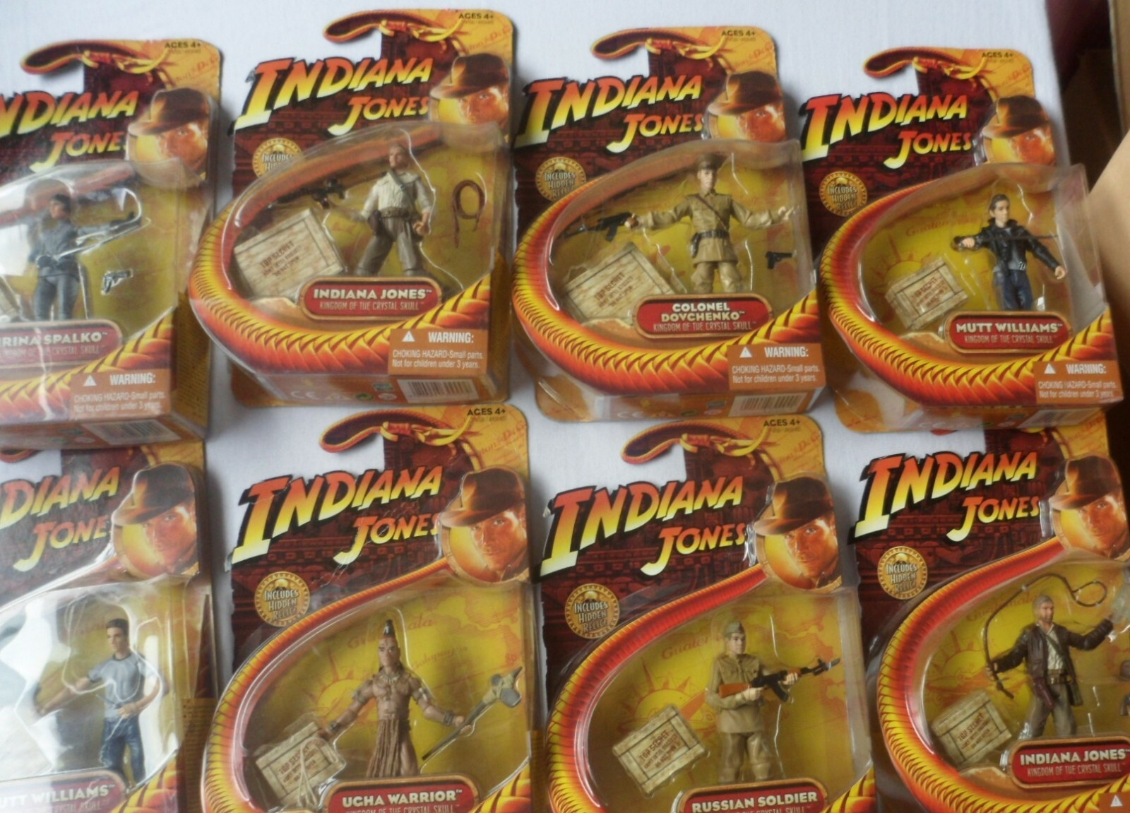 Indiana Jones - kindgom of the Crystal Skull - 8 X Figures Indiana Jones - kindgom of the Crystal Skull - 8 X Figures