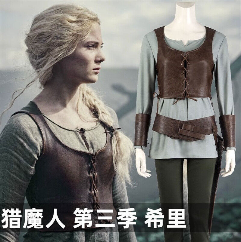 The Witcher 3: Wild Hunt Cirilla Fiona Elen Riannon Disfraz Juego Completo Traje