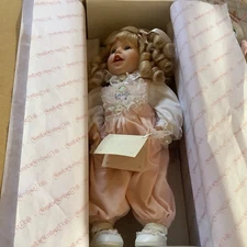 Hamilton Collection 1993 "Lauren" by Phyllis Parkins Porcelain Doll 16" Mint