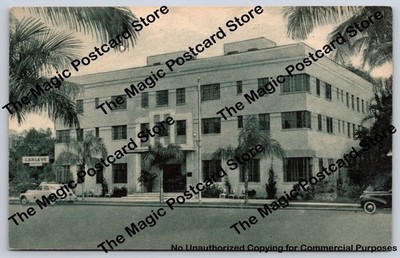 The Carleve Hotel ST. PETERSBURG Florida Art Deco Albertype Perzina ~1940s