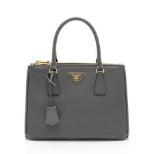 Prada Saffiano Lux Double Zip Medium Tote