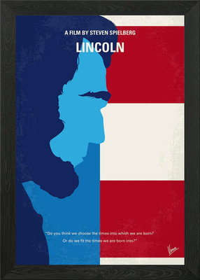 No895 My Lincoln minimal movie post Framed Wall Art Poster Canvas Print Picture