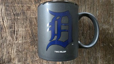 MLB Kaffeetasse Detroit Tigers Baseball schwarz Logo Mug Tasse Kaffeebecher