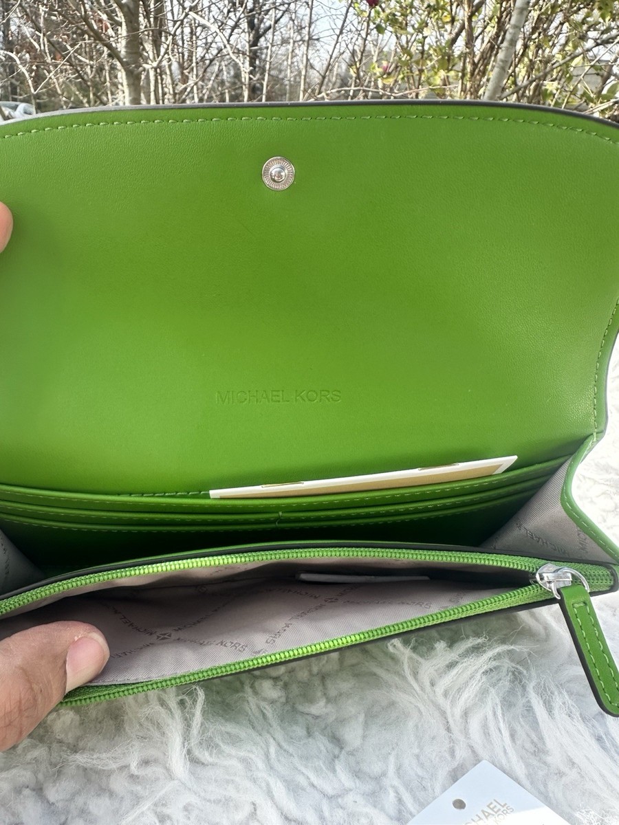 Michael Kors Hamilton Large flap continental wallet jungle