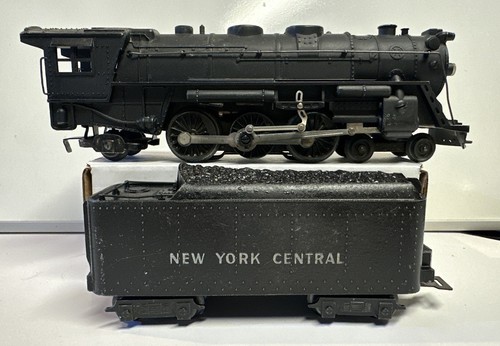 Marx O Scale NYC 4-6-2 Die-Cast Locomotive & Tender #333 / Smokes & Lights