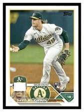 2023 Topps #276 David MacKinnon Oakland Athletics Baseball Card 34059