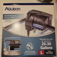 Aqueon SmartClean Power Filter with EcoRenew Filter Cartridge 20-30 Gallons