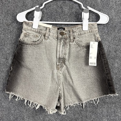 BDG Shorts Womens Size 26 Grey Balck Denim Cut Off High Rise