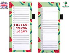2 Pack Magnetic Shopping List Pad for Fridge 100 Tear Off Sheets Magnet Notepad