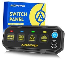 4 Gang Wireless Switch Panel S4W Control Range Up to 328FT Toggle RGB S4W