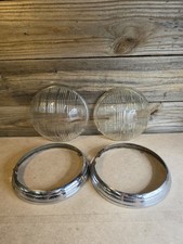 Vintage Pr Chrome Headlight Rings With Lens Gm Chevy 7 Multibeam Headlamp Guide