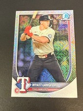 2025 Bowman Chrome - Wyatt Langford #36 Mega Box Mojo Refractor