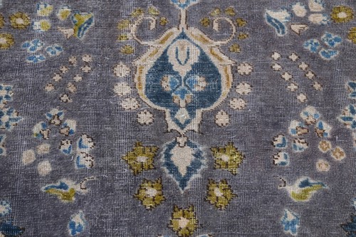 Traditional Distressed Area Rug 10x13 Handmade Wool Over-Dyed Carpet Vintage - Picture 9 of 22