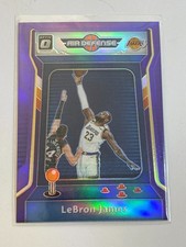 2020-21 Panini Donruss Optic Basketball Purple Air Defense Insert 3 LeBron JAMES