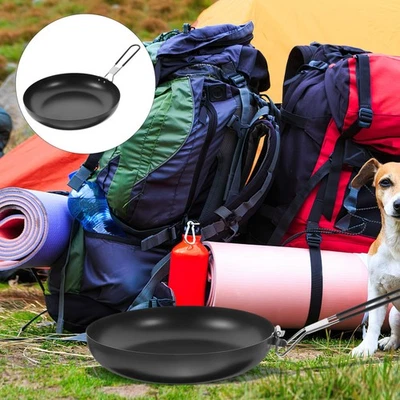 Camping Antihaft-Pfanne Praktische Bratpfanne Kochtopf Eisen Kochutensilien - Bild 1 von 4