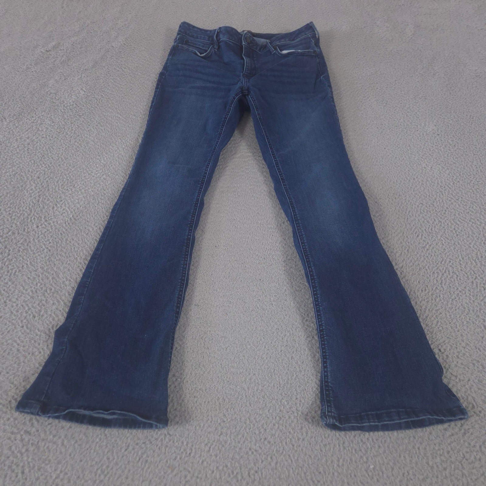 Simply Vera Vera Wang Jeans Womens 10 Blue Mid Rise Bootcut Dark Wash Stretch