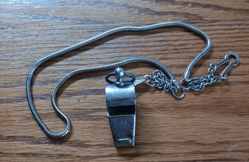 B&R Whistle And Chain Made In Japan Wooden Roller