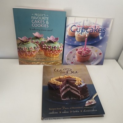 Peggy's Favourite Cakes and Cookies Cupcake & Desert Books x3