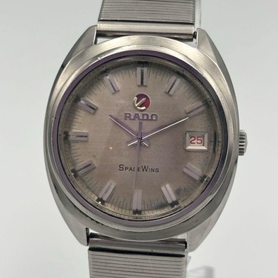 RADO Space Wing Automatic Day-Date Watch Working Excellent From Japan