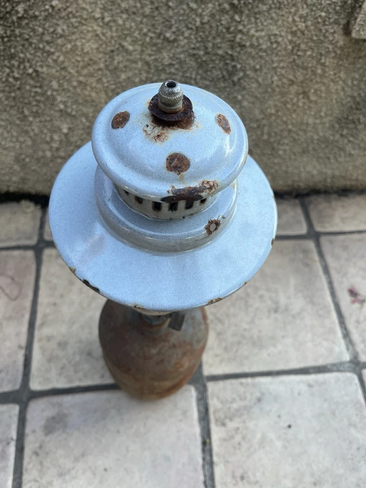 Ancienne Lampe À Pression Gaz - Photo 4/4