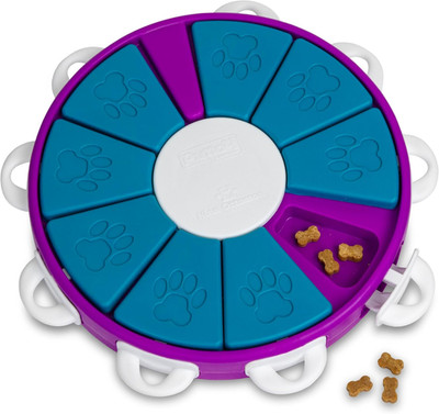 by Nina Ottosson Dog Twister Treat Puzzle Enrichment Toy, Level 3 Advanced, Purp