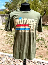 Birthday Vintage 1974 Original Parts Unisex Retro GI Joe Army Medium Shirt New