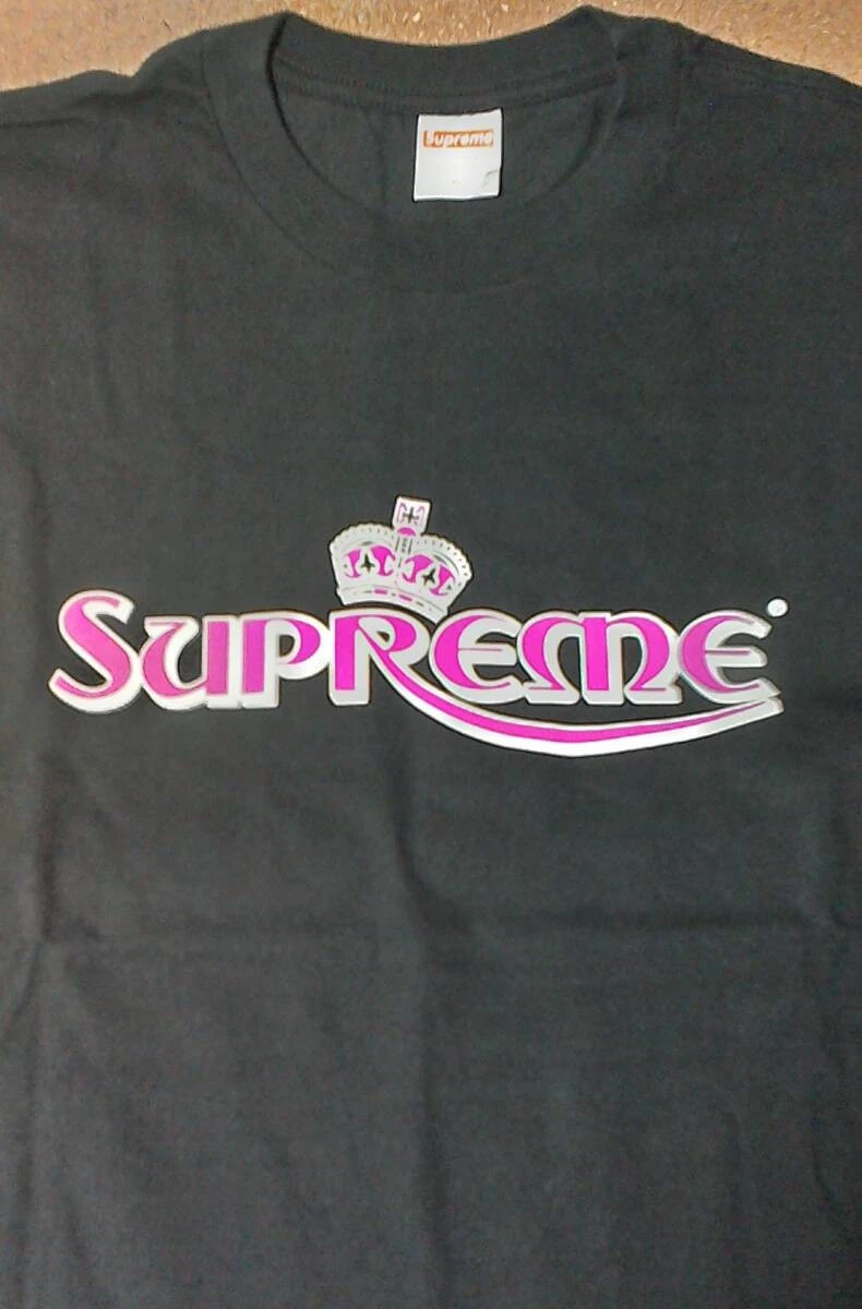 XL Neuf Supreme Crown Tee Noir Supreme Crown T shirt Noir Manches Courtes Noir