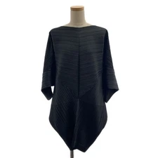 Issey Miyake Pleats Please Try Angle Pullover Black New/Used Ladies 2022SS