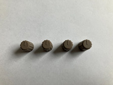 4x Drehknopf Potentiometer Knopf 4mm abgeflachte Steckachse z.b.Hameg RAL 7047