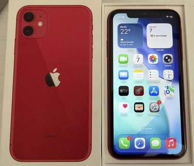 Apple iPhone 11  128GB - (PRODUCT)RED .  (Ohne Simlock)