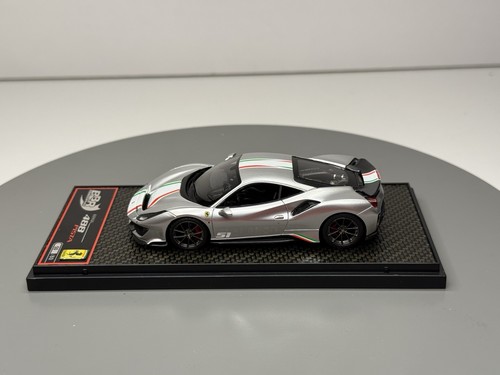 BBR 1/43 BBRC216D Ferrari 488 Pista Piloti Ferrari Argento (CALSITO PREMIUM MR - Foto 2 di 10