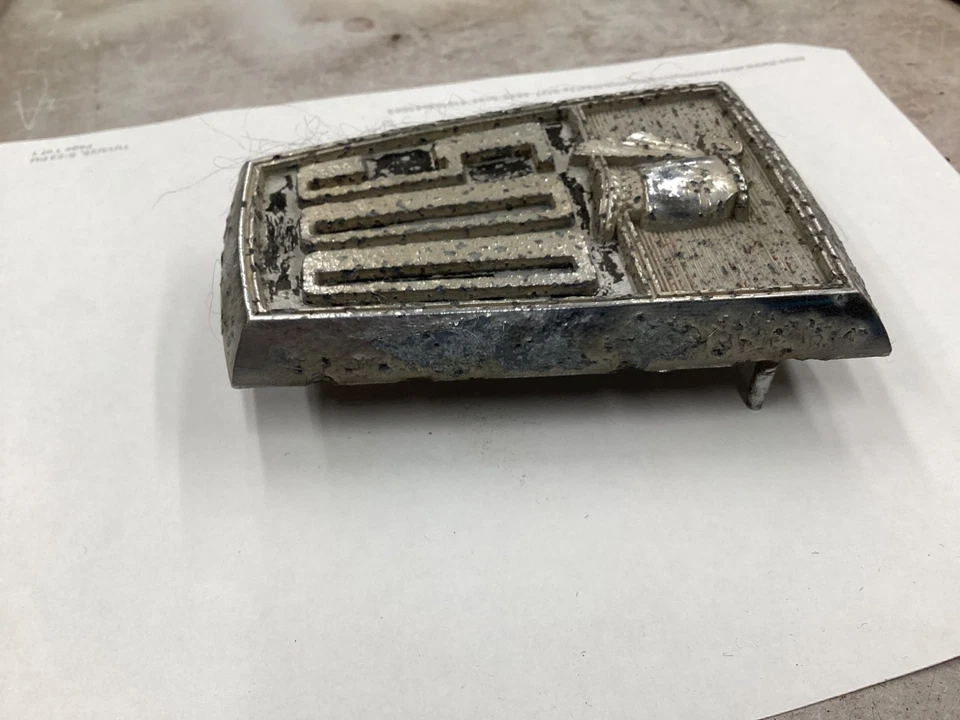 1957 Dodge Coronet D500 Emblem Royal Lancer Mopar 500 Chrome Knight Badge 1958 - Image 3 of 4