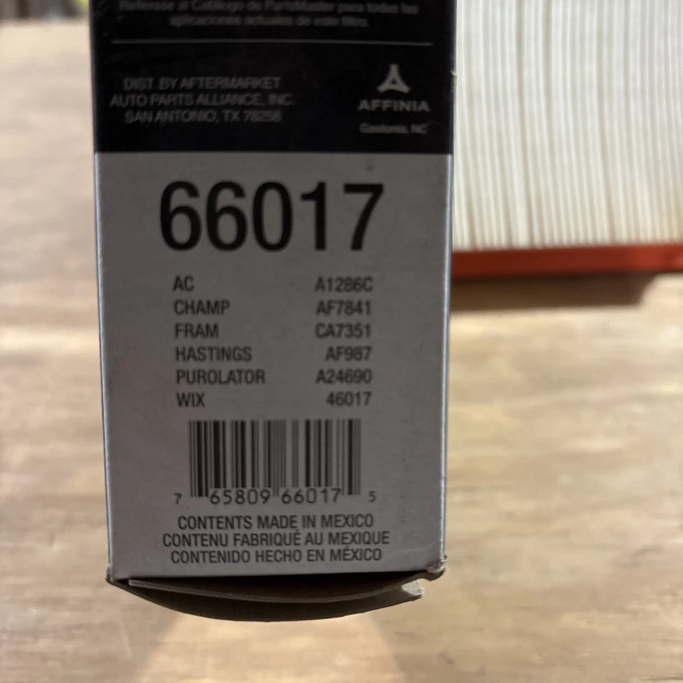 NOS Parts Master Air Filter 66017 WIX 46017 Fram CA7351 Champ AF7841 - Image 3 of 3