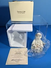 NOS Lenox Figurine - Snowy Gift - Snowman Christmas has COA
