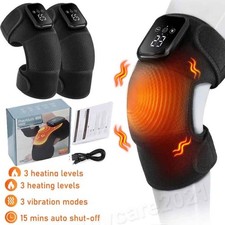 Electric Knee Massager for Pain Relief with 3 Vibration Modes, 3 Heating Levels